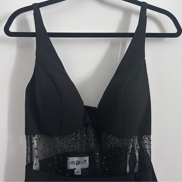 Jules & Cleo Davids Bridal Bridesmaid Semi-Formal Black Dress Size 8 - Picture 4 of 11